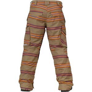 NEW Burton Cargo Ski & Snowboard Pants!  XL  Tan  Colorful  Cardboard Bandwidth